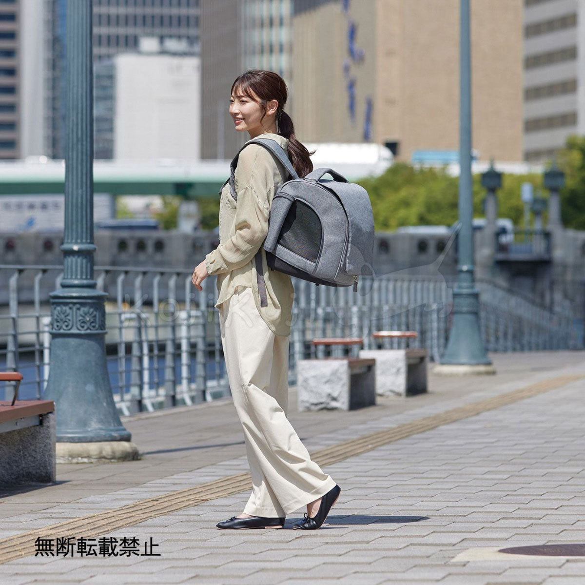 OPPO オッポ PetCarrier muna BC ペットキャリア ミュナ ライトグレー【送料無料】