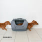 OPPO オッポ Pet Carrier muna DX ペットキャリア ミュナ ライトグレー 犬 猫 リュック バッグ カート 3WAY 布製 メッシュ ドライブ 通院 防災