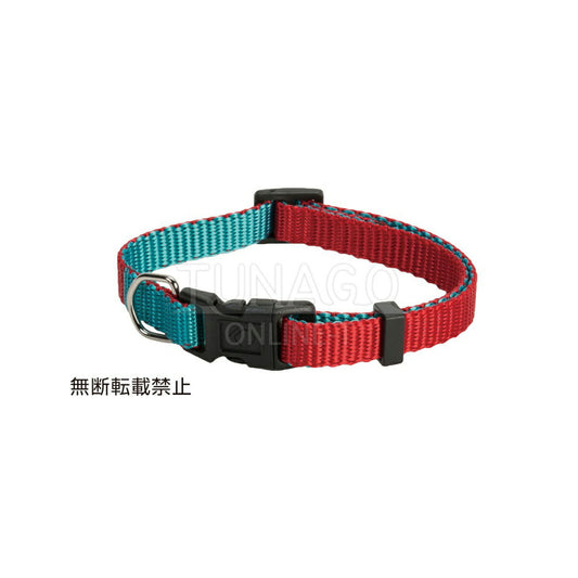 オッポ OPPO ツナゴ TUNAGO ダブルプレミアムカラー Double Premium CollarDobP Collar XS レッド/ブルーグリーン