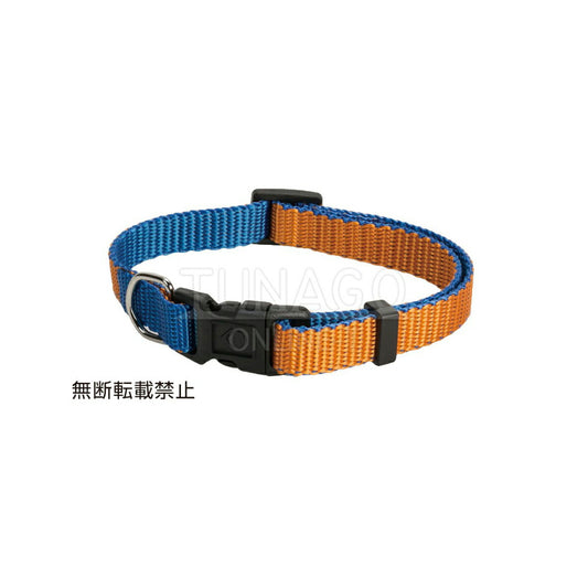 オッポ OPPO ツナゴ TUNAGO ダブルプレミアムカラー Double Premium CollarDobP Collar XS オレンジ/ブルー