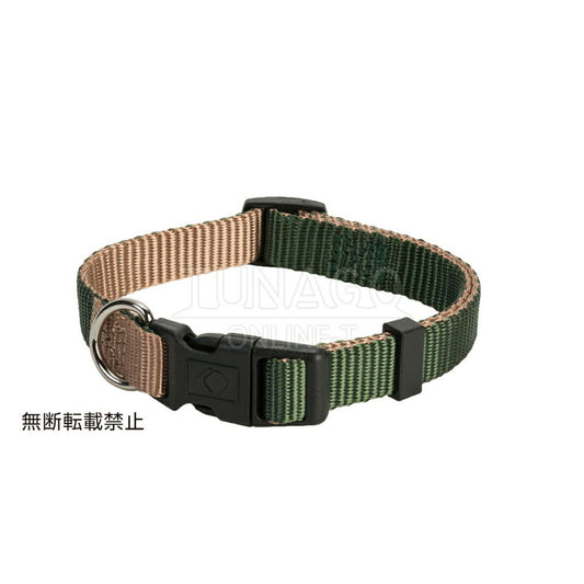 オッポ OPPO ツナゴ TUNAGO ダブルプレミアムカラー Double Premium CollarDobP Collar S グリーン/ライトブラウン