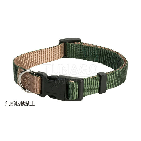 オッポ OPPO ツナゴ TUNAGO ダブルプレミアムカラー Double Premium CollarDobP Collar M グリーン/ライトブラウン
