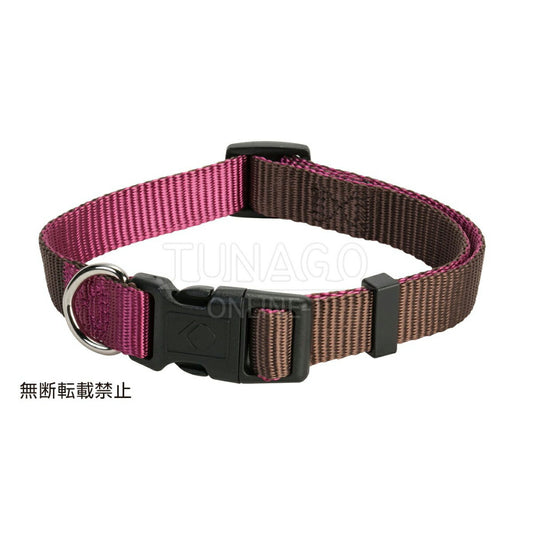 オッポ OPPO ツナゴ TUNAGO ダブルプレミアムカラー Double Premium CollarDobP Collar M ブラウン/パープル