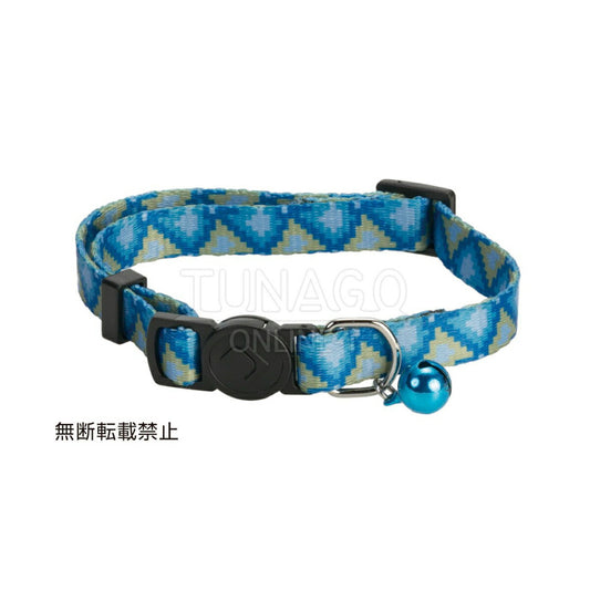 オッポ OPPO ツナゴ TUNAGO エンビ―キャットカラー ENVY Cat Collar ジグザク ブルー