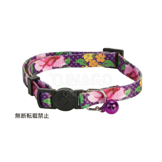オッポ OPPO ツナゴ TUNAGO エンビ―キャットカラー ENVY Cat Collar フラワー パープル