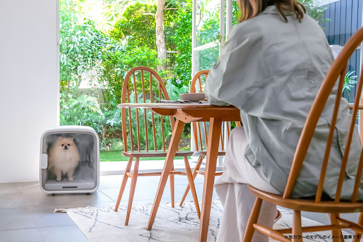 ネロ nello ペットドライルーム 3年物損付延長保証付き ピンク 犬 猫 ドライヤー エアシャワー ハウス 日本製 送風 温風 静音 室内 分解丸洗いOK キャスター付き