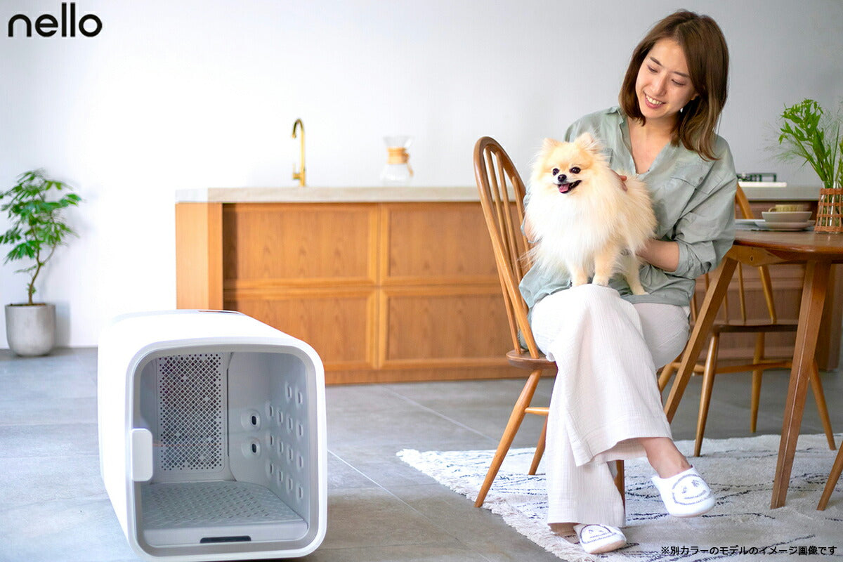 ネロ nello ペットドライルーム ピンク 犬 猫 ドライヤー エアシャワー ハウス 日本製 送風 温風 静音 室内 分解丸洗いOK キャスター付き