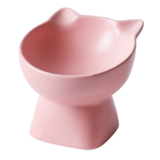 Petifam ペティファーム 猫型フードボウル ハイ ピンク