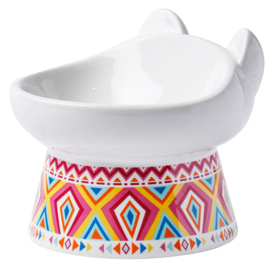 Petifam ペティファーム 猫型フードボウル ボヘミア レッド