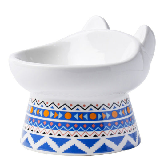 Petifam ペティファーム 猫型フードボウル ボヘミア ブルー