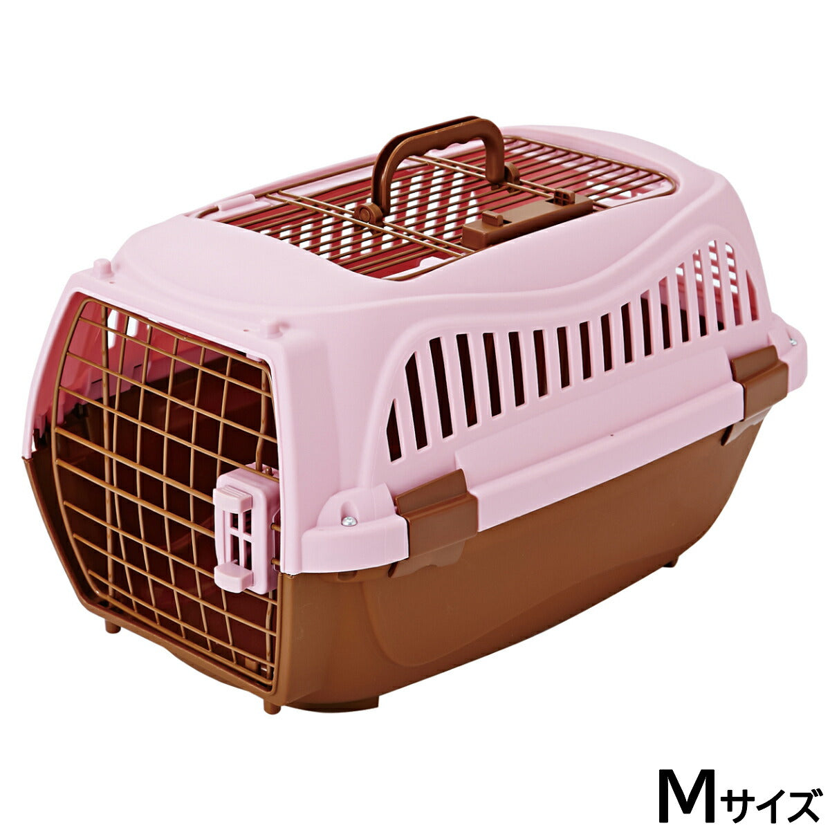 ペティオ 2ドア スマイルキャリー M ピンク【送料無料】 ハードキャリー クレート 犬 猫 小動物