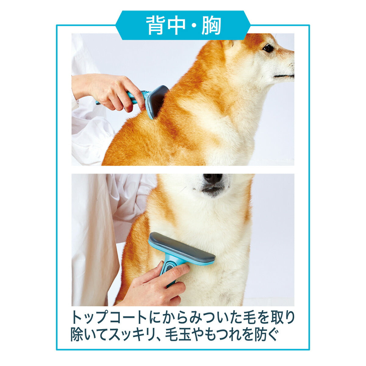 ペティオ Self Trimmer スライドロック式 抜け毛が取れるブラシ ワイド ムダ毛取り