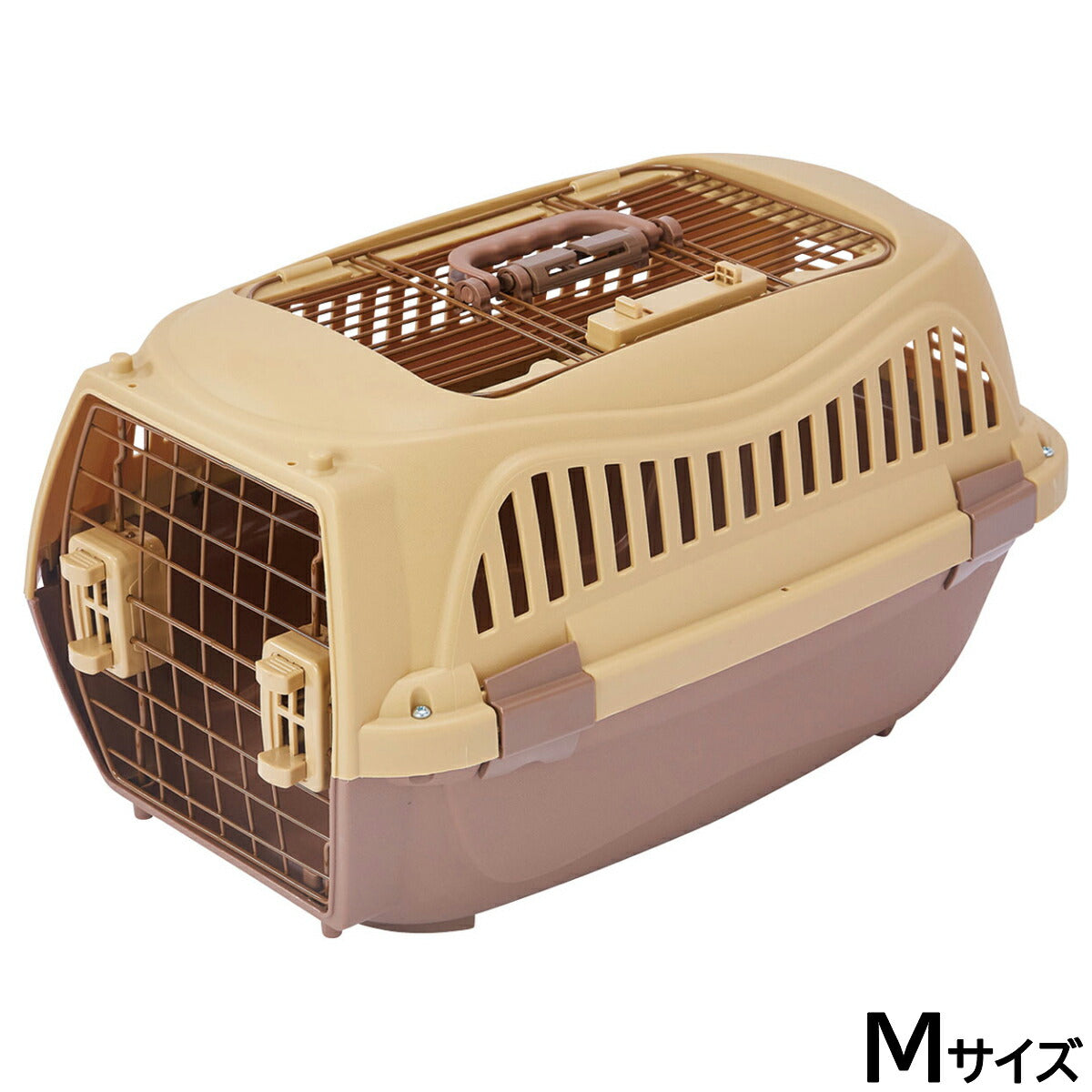 ペティオ ハウスにしやすい2ドアスマイルキャリープラス M モカブラウン【送料無料】 ハードキャリー クレート 犬 猫 小動物