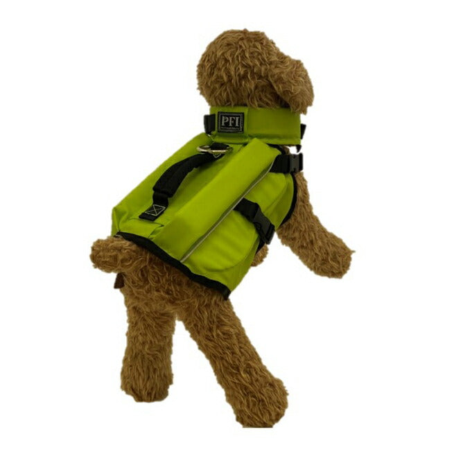 PFI フローティングベスト ライフジャケット SS ミント 犬 フロート ハーネス 水遊び アウトドア リフレクター