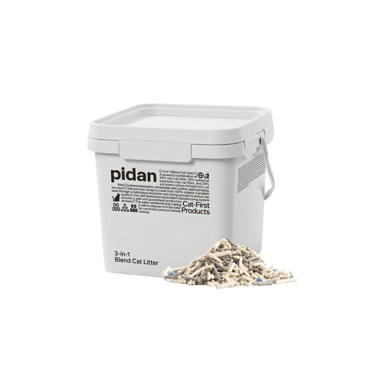 pidan 3in1ミックス猫砂 バケツタイプ 5.2kg