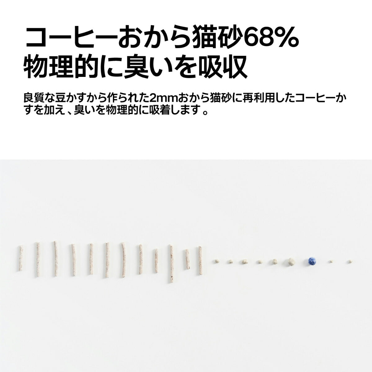 pidan コーヒーベントナイトミックス猫砂 英中パッケージ 2.4kg