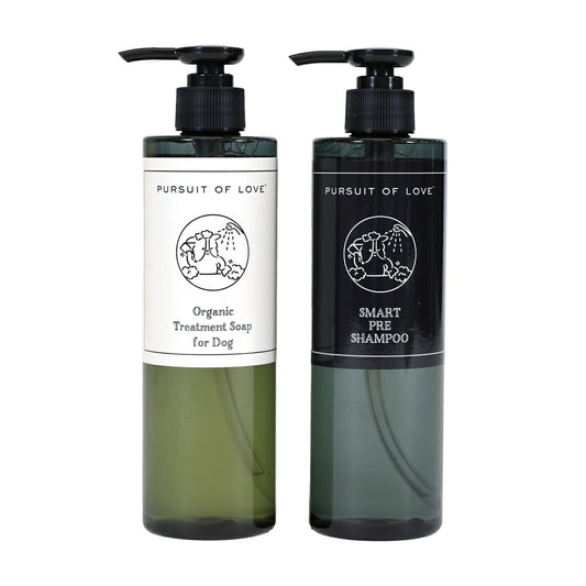 【レビュー特典あり】PURSUIT OF LOVE パシュートオブラブ オーガニックトリートメントソープ&スマートプレシャンプーセット 各250ml【送料無料】