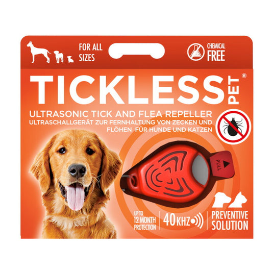TICKLESS チックレス PET オレンジ 虫除け 薬品不使用 ノミ・ダニ対策 安全 超音波