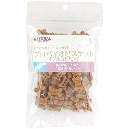 ナチュラルハーベスト プロバイオビスケット グルコサミン 80g 犬用品/ペットグッズ/ペット用品 ※クーポン対象外