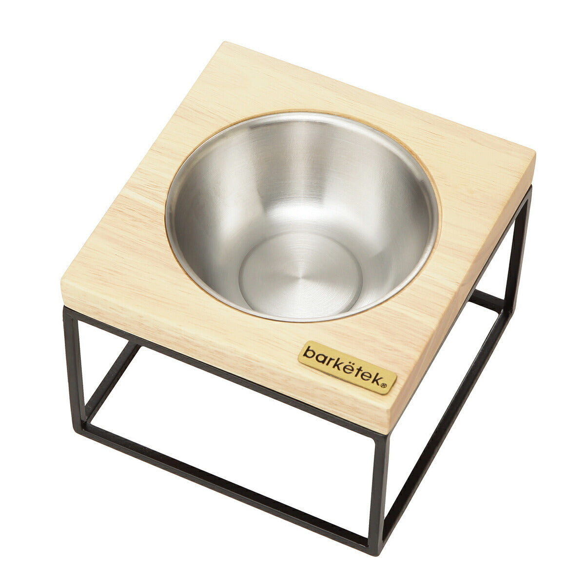 バーキテック Barketek シングル・フードボウル モッド S ナチュラル 0.2L 犬 猫 フードボウル スタンド 食器 食器台 餌皿