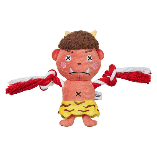 FAD+ 犬用おもちゃ プラッシュトイ・ウィズロープ アカオニ