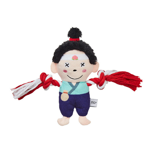 FAD+ 犬用おもちゃ プラッシュトイ・ウィズロープ モモタロウ 桃太郎