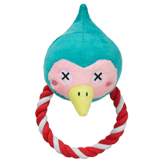 FAD+ 犬用おもちゃ プラッシュトイ・ウィズロープ リング キジ