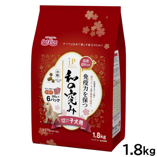 JPスタイル和の究み 小粒 12か月まで子犬用 1.8kg（300g×6）