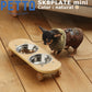 PETTO（ペットト）SK8PLATE（スケートプレート）フードスタンドセット 小 ナチュラル 関家具 フードテーブル フードボウル ペット 犬 猫 フードボウルスタンド 脚付