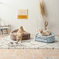 PETTO（ペットト）RIME（ライム）フードスタンドセット ブラウン 関家具 フードテーブル フードボウル ペット 犬 猫 フードボウルスタンド 高さがある 脚付