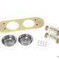 PETTO（ペットト）SK8PLATE（スケートプレート）フードスタンドセット 大 ブラック 関家具 フードテーブル フードボウル ペット 犬 猫 フードボウルスタンド 高さがある 脚付