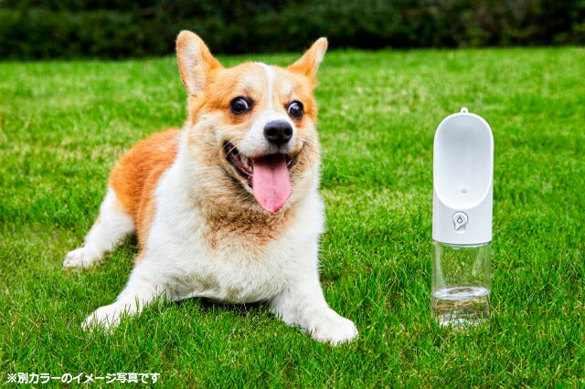 ペットキット PETKIT ワンタッチ・ウォーターボトル ブルー 300ml 犬 水筒 給水器 携帯 抗菌 お散歩 車内 アウトドア おでかけ 持ち運び 水分補給 ロック機能付き