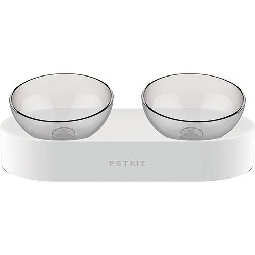 ペットキット PETKIT フレッシュ・ナノ ダブル 猫 フードボウル 食器 餌皿 透明 角度調整可