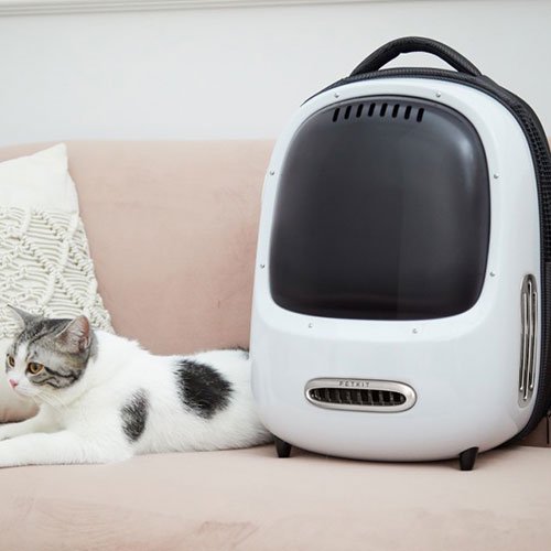 ペットキット PETKIT スマート・キャリア・ブリージー ホワイト 犬 猫 ペットキャリー リュック ハード 自動送風 風速調節 ライト おでかけ USBコード