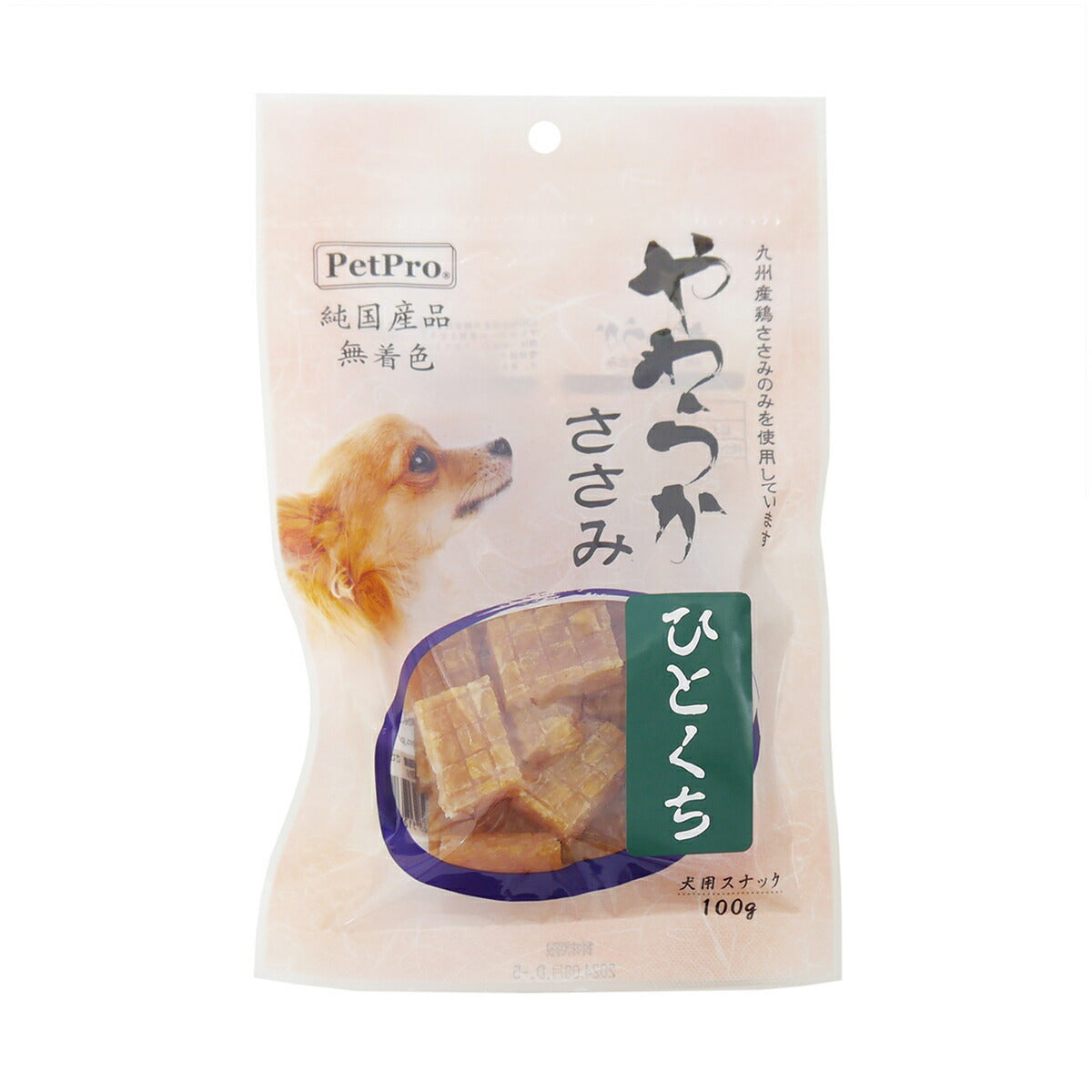 ペットプロ 純国産やわらかささみひとくち 100g