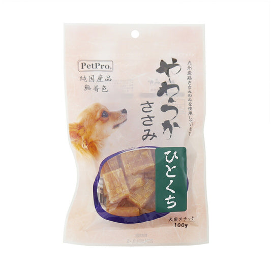 ペットプロ 純国産やわらかささみひとくち 100g