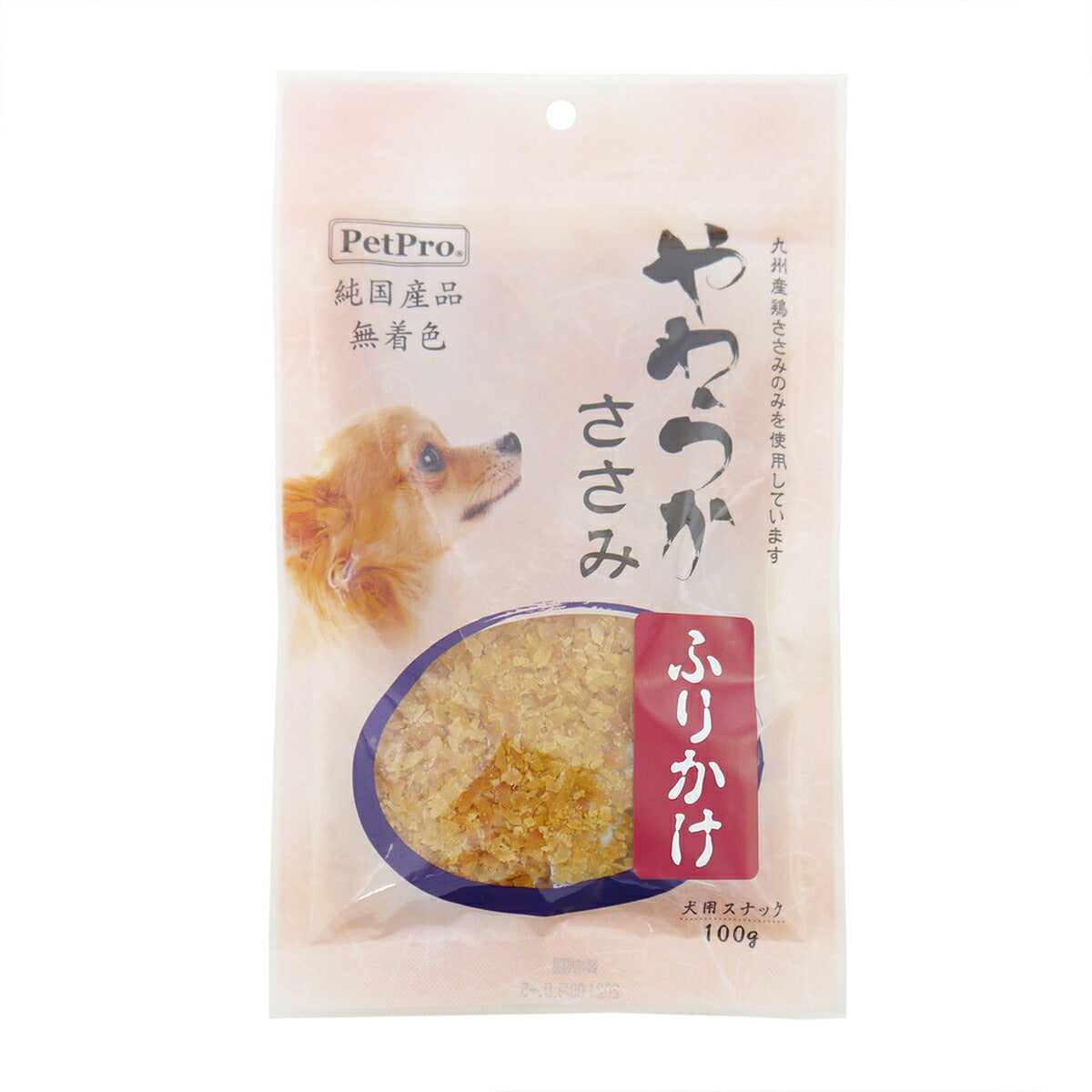 ペットプロ 純国産やわらかささみふりかけ 100g