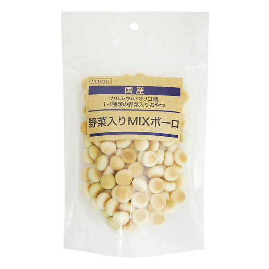 ペットプロ 国産おやつ 野菜入りMIXボーロ 80g