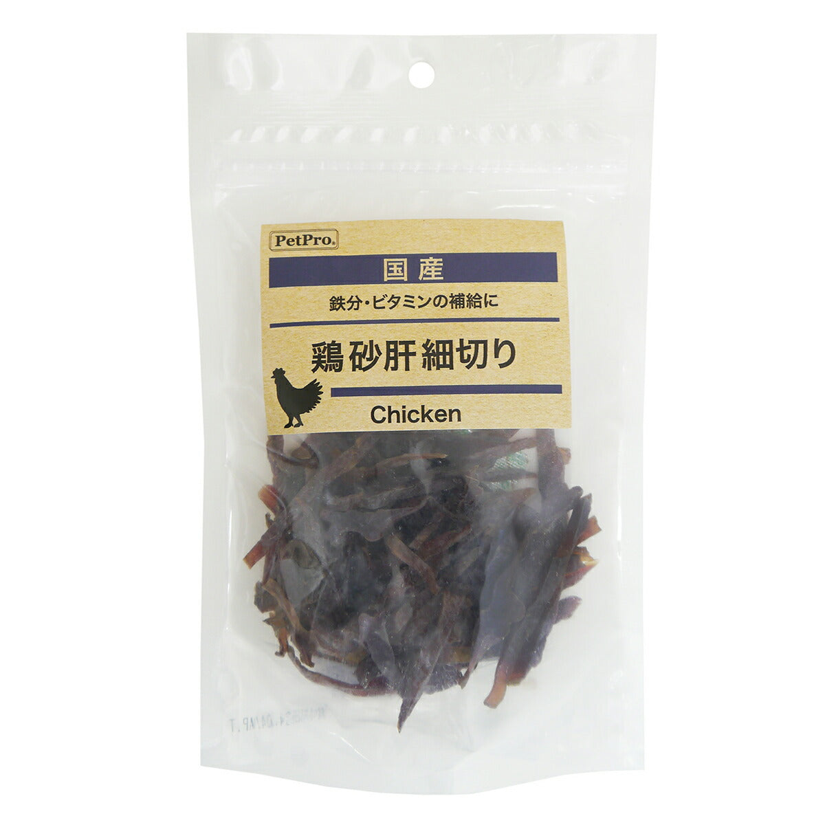 ペットプロ 国産おやつ 鶏砂肝細切り 55g