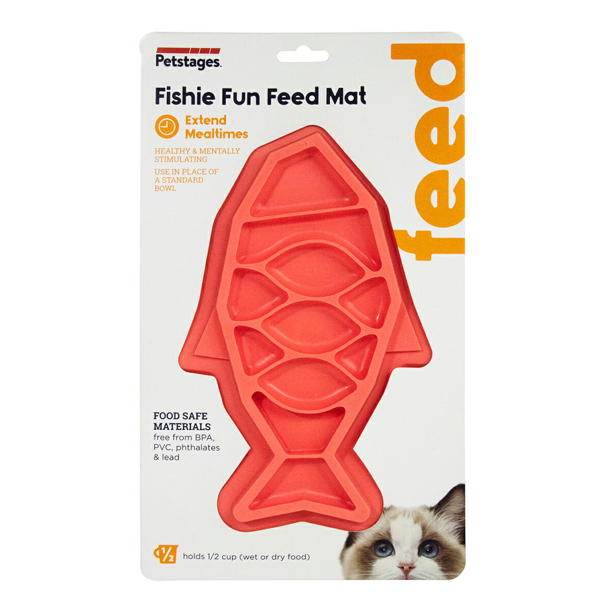 ペットステージ Petstages フィッシー・ファンフィーダーマット 猫 フードボウル 早食い防止 食器 餌皿 スローフード