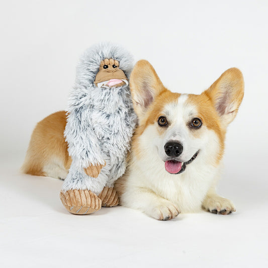 トール・テイルズ TALL TAILS プラッシュ・トイ イェティ 犬 おもちゃ ぬいぐるみ ふわふわ 音が鳴る ロープ 大きめ