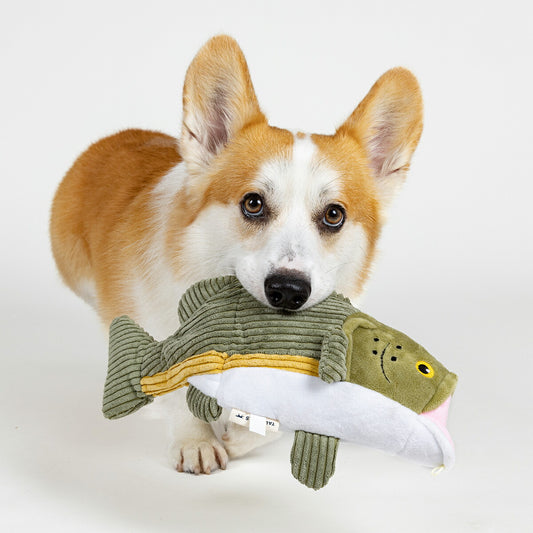 トール・テイルズ TALL TAILS フラップ・トイ バス 犬 おもちゃ ぬいぐるみ 動く 魚 電池不使用 サスティナブル