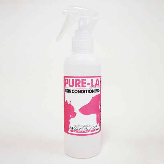 ピュアラシステムケア PURE-LA スキンコンディショニング 200ml 犬 スプレー 消臭 除菌 スキンケア 国産 無添加 無香料 ノズル付き