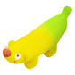 PLATZ バナナドッグ グリーン 犬 おもちゃ ラテックストイ 音が鳴る 柔らかい 中綿入り バナナの香り パピー 超小型犬 小型犬