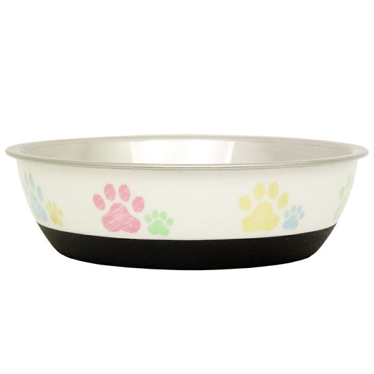 SPB デリボウル S ホワイト フードボウル 犬 食器 餌皿 ステンレス すべり止め 猫