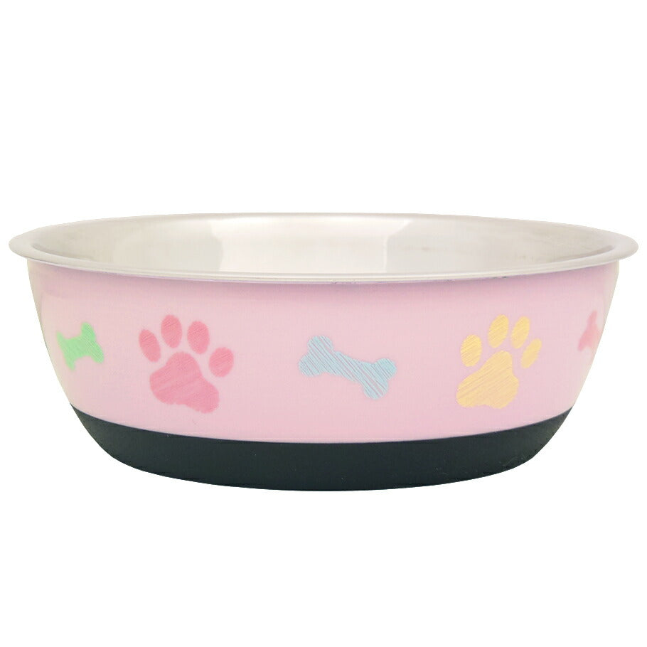 SPB デリボウル M ピンク フードボウル 犬 食器 餌皿 ステンレス すべり止め 猫