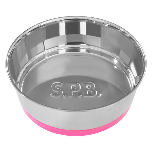 SPB フェスティバボウル LL ピンク フードボウル 犬 猫 食器 餌皿 ステンレス すべり止め 食洗器対応