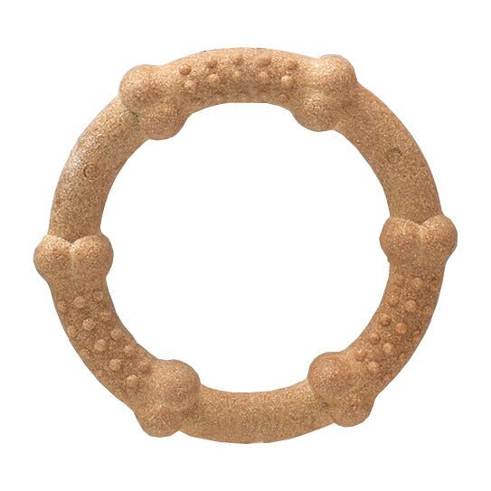 ゴーフェッチ Go Fetch ウッディーリング M 犬 おもちゃ リング 噛む デンタルトイ 天然木チップ