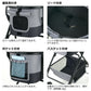 リッチェル Richell ペットカート ミニモ グレー 犬 猫 カート キャリー ゲージ 超小型犬 小型犬 分離式 折りたたみ 3way リード付き