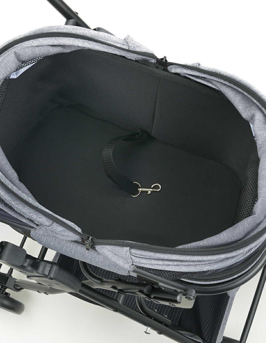 リッチェル Richell ペットカート ミニモ グレー 犬 猫 カート キャリー ゲージ 超小型犬 小型犬 分離式 折りたたみ 3way リード付き